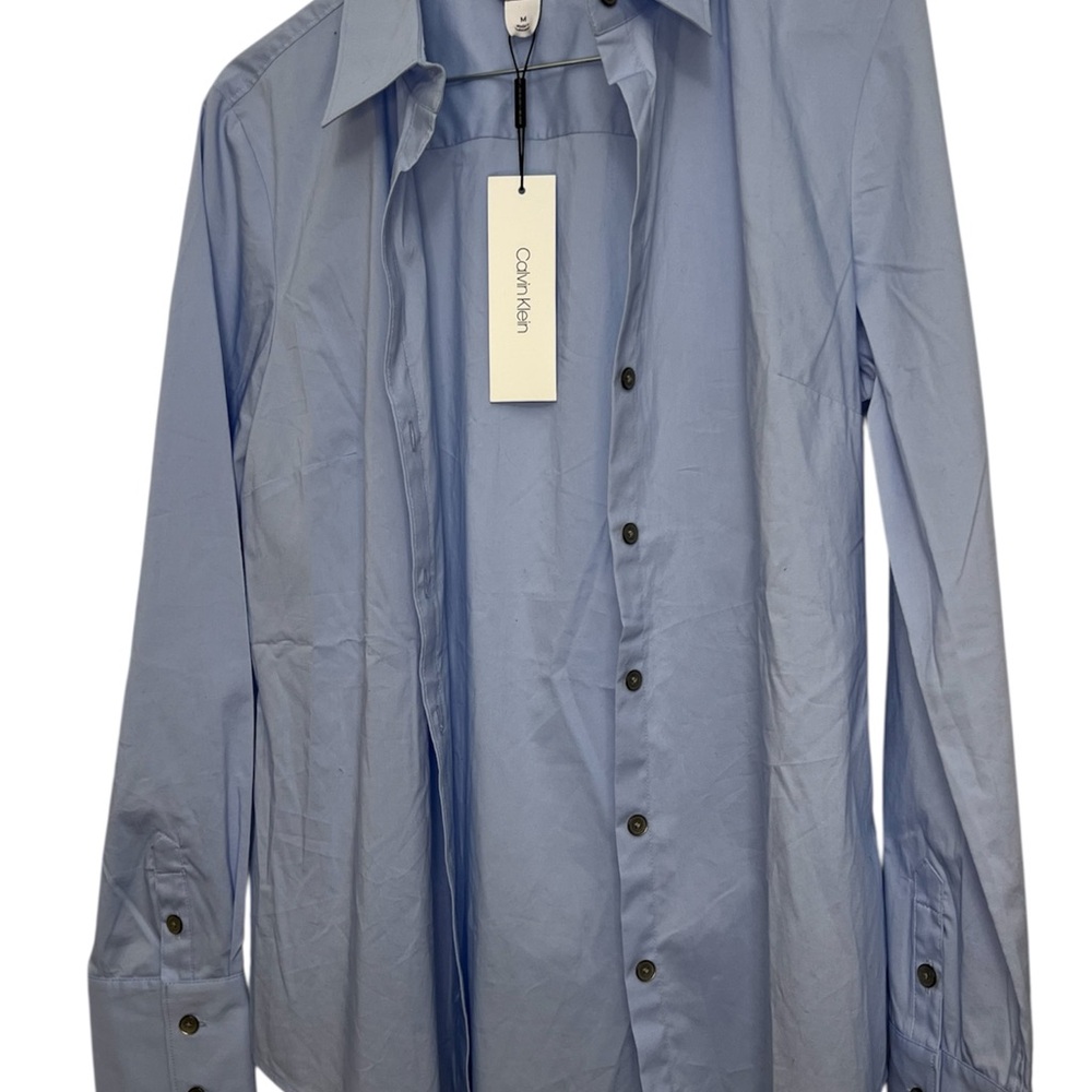 Calvin Klein Blue Dress Shirt Classic Design